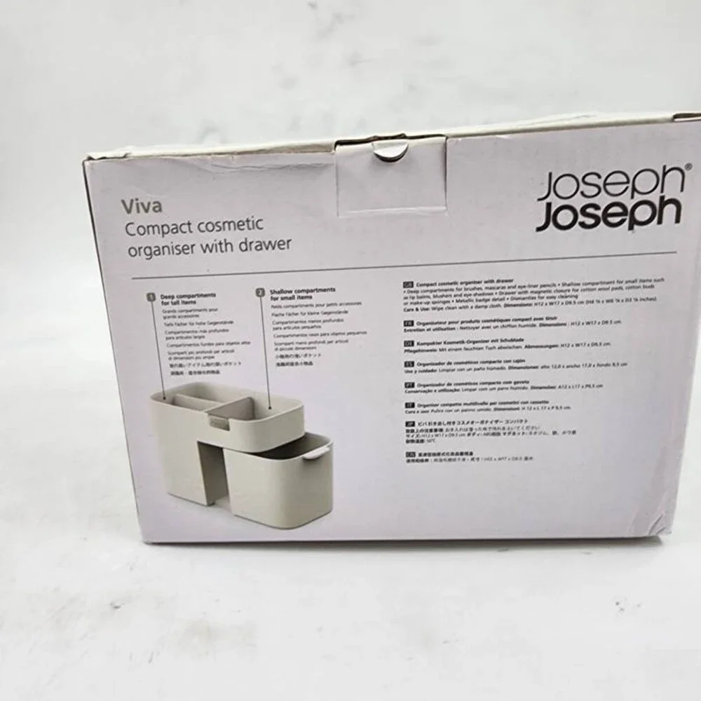 Joseph Joseph Viva Compact Cosmetic Organiser with Drawer - Shell